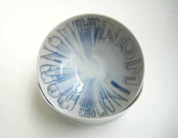 Nom Nom Nom Porcelain Bowl